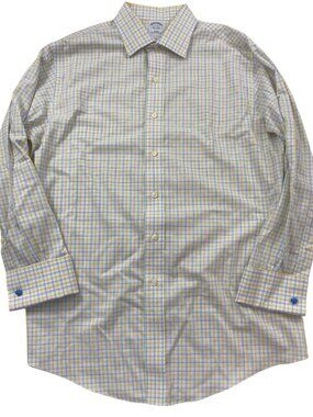 Brooks Brothers slim non iron french cuff shirt Men's 16-32